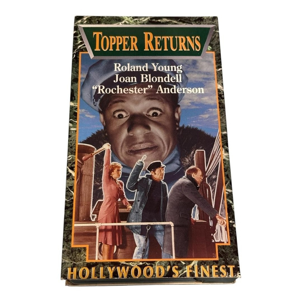 Vintage Topper Returns VHS 1941 Film Black & White Made in USA Roland Young